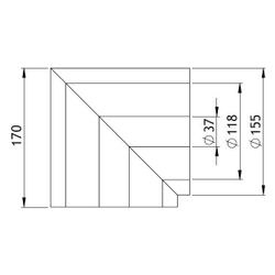 GWK Silver System Winkeldämmung, 90 Grad, DN 25, 37x155mm, PIR, Silber, 200 Prozent nac... GWK-4450371550 4030095057487 (Abb. 1)