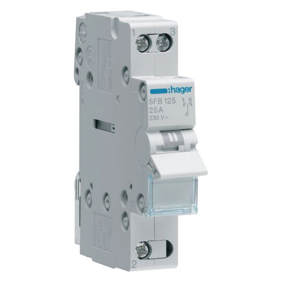hager Gruppenschalter 25A 1 Schließer 230V AC 1PLE
