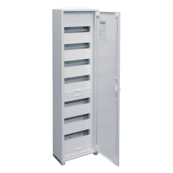hager Feldverteiler AP, univers, IP44, SKII, 84PLE, 1100x300x161 mm, QuickConnect