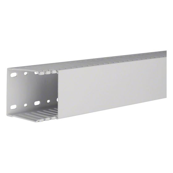hager Verdrahtungskanal aus PPO halogenfrei HNG 75x75 mm lichtgrau -25 Grad bis 90 Grad
