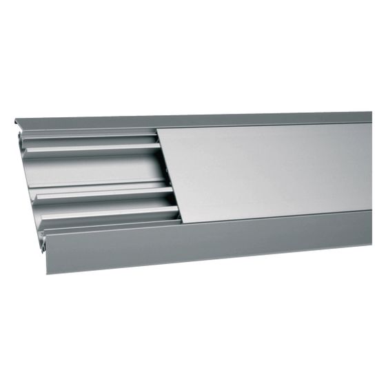 hager Aufbodenkanal, Kabelbrücke mit 2 Kammern aus Aluminium AKA 18x125 mm eloxiert