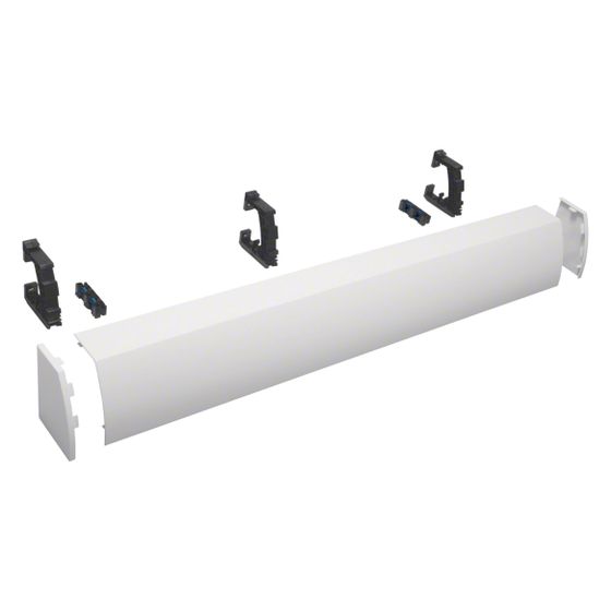 hager Kabelrangierkanal, 5-feldig, aufsteckbar, H x B x T176 x 1300 x 135 mm, RAL9010