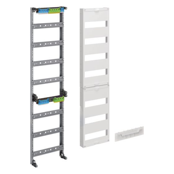 hager Verteilerfeld, univers Z, Höhe 1050mm, 7-reihig, 1-feldig, PE/N waagerecht