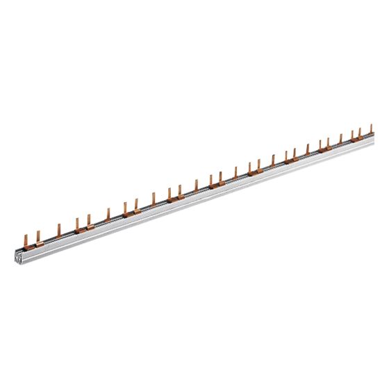 hager Phasenschiene 3 polig mit Stiftanschluss 10mm2 63A 39 Module