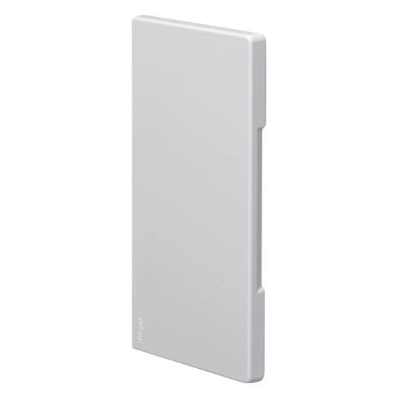 hager Endstück schnittkaschierend zu BR/A 85x170mm Oberteil 80mm hfr in verkehrsweiß