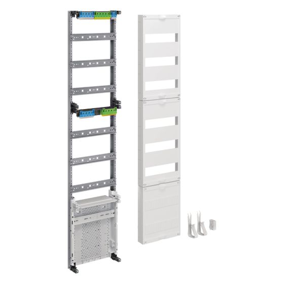 hager Verteilerfeld, univers Z, Höhe 1200mm, 6-reihig, 1-feldig, mit APZ unten