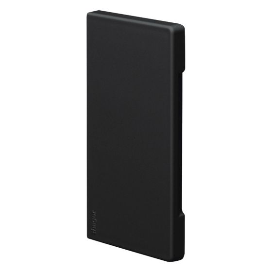hager Endstück schnittkasch. zu BR/H/N/A 68x130mm Oberteil 80mm hfr in graphitschwarz