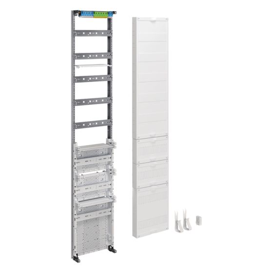 hager Verteilerfeld, univers Z, Höhe 1350 mm, 5-reihig, 1-feldig, m. RfZ u. APZ unten