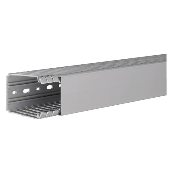 hager Verdrahtungskanal BA7 aus PVC / Kunststoff , 80x60mm, steingrau
