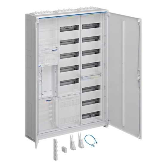 hager Komplettschrank univers Z, 1 ZP, BKE-I, APZ, ESA, VT13, IP44, H 1100mm, 3-feldig