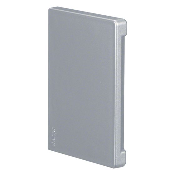 hager Endstück schnittkaschierend zu BR/H/N/A 68x100mm Oberteil 80mm hfr lackiert alu