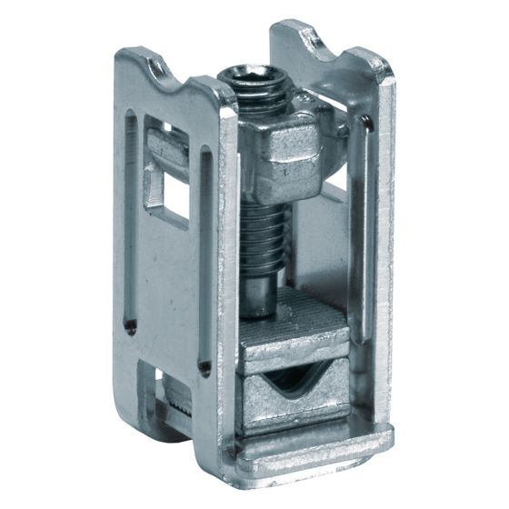 hager Sammelschienenklemme 10mm2-50mm2, für Sammelschienen 12x5mm, für Alu-Cu-Leiter