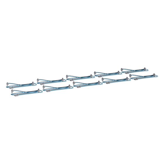 hager Y-Leitung, universZ, 800x200mm, sw/bl, 1 Stecker/2 Buchse, VPE 10 Stück