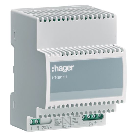 hager Spannungsversorgung 24 V DC 2,5A 70 GradC