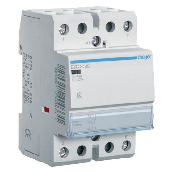 hager Installationsschütz brummfrei 40A 2 Schließer 230V