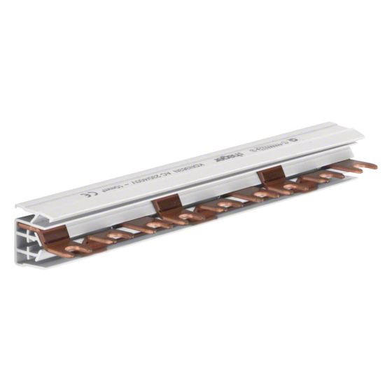 hager Phasenschiene 3 polig mit Gabelanschluss 10mm2 63A 9 Module