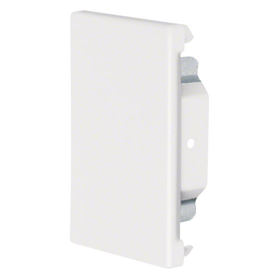 hager Endstück schnittkaschierend zu BRS 68x100mm Oberteil 80mm Stahlblech vweiß