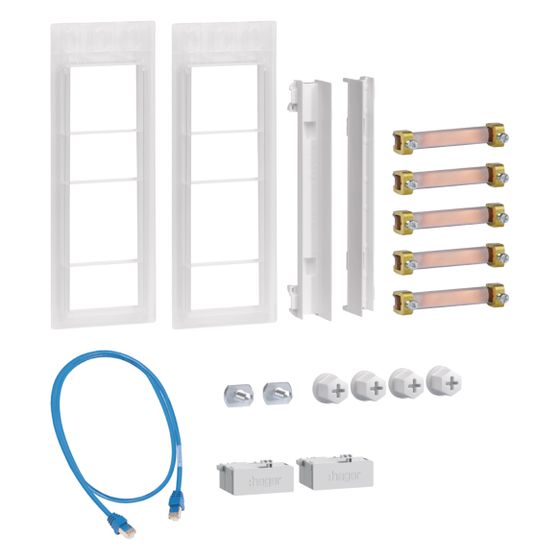 hager Verbindungssatz, univers Z, 3-Punkt, Schrank/Schrank, inkl. WAN-Verbindung