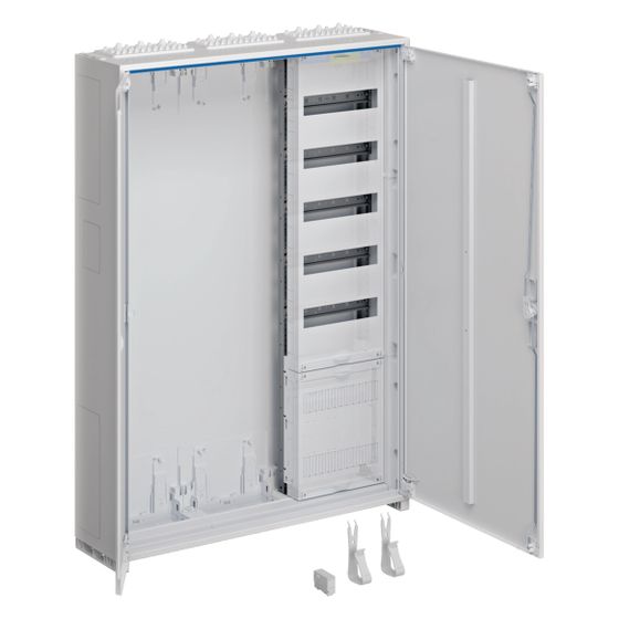 hager Systemschrank, univers Z, 1100x800x205mm, SKII, IP44, VF 5-reihig, APZ, 3-feldig