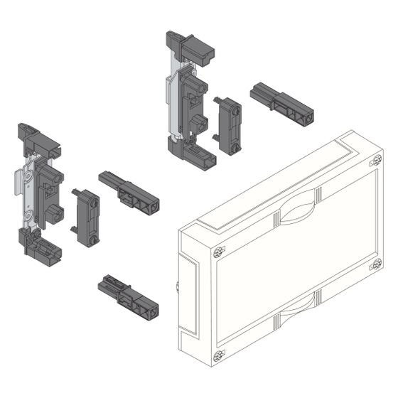 hager Baustein, universN, 150x250mm, für Sammelschienensystem 60mm, 1 polig