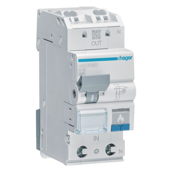 hager Fehlerlichtbogen-Schutzeinrichtung AFDD, mit LS-Schalter 1P+N 6kA B-16A 2M Typ A