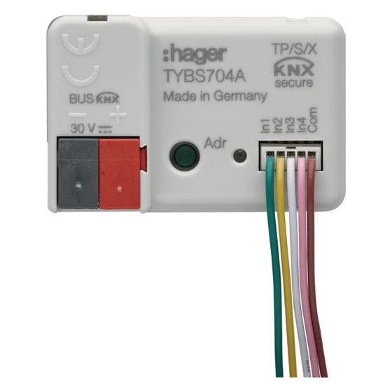 hager Binäreingang 4-fach, KNX Secure, UP