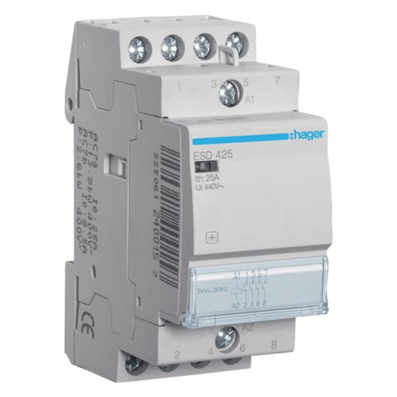 hager Installationsschütz 25A 4 Schließer 24V