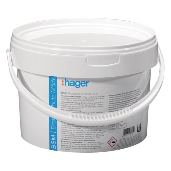 hager Brandschutz Kabelabschottung Mörtel S90 3kg
