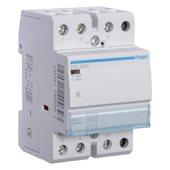 hager Installationsschütz brummfrei 40A 3 Schließer 230V