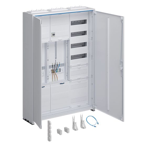 hager Komplettschrank, univers Z, 2 ZP, 3P., APZ, VT5, H 1100mm, 3-feld., ÜSS, ESA