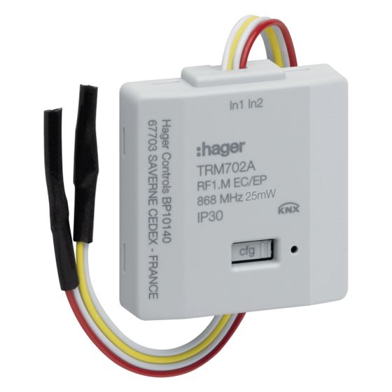 hager Funk Unterputz Binäreingang 2-fach mit Batterie
