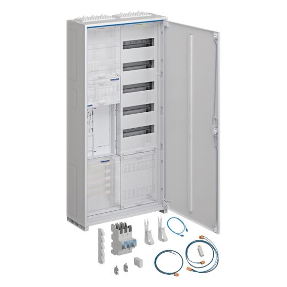 hager Komplettschr., univ.Z 1ZP BKE-I OKK VT5, APZ, SLS 40A, ESA, 1100x550x205mm, IP44
