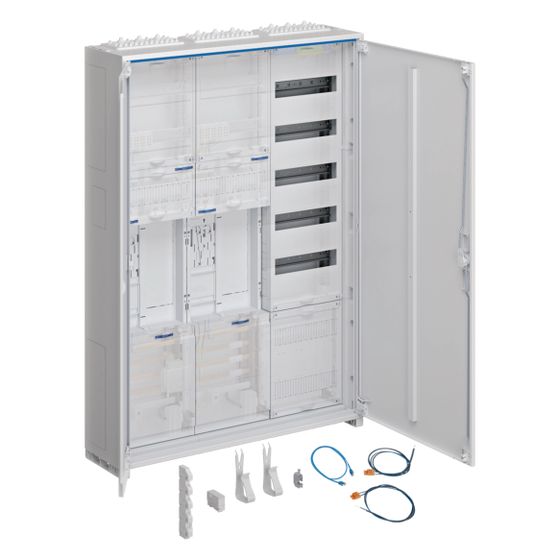 hager Komplettschrank, univers Z, 2 Zählerplätze, BKE-I, APZ, VT5, H 1100mm, 3-feldig