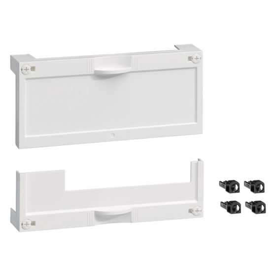 hager Abdeckungenset für Multimedia Kit, für Patch-Panel und für 3-fach-Steckdose