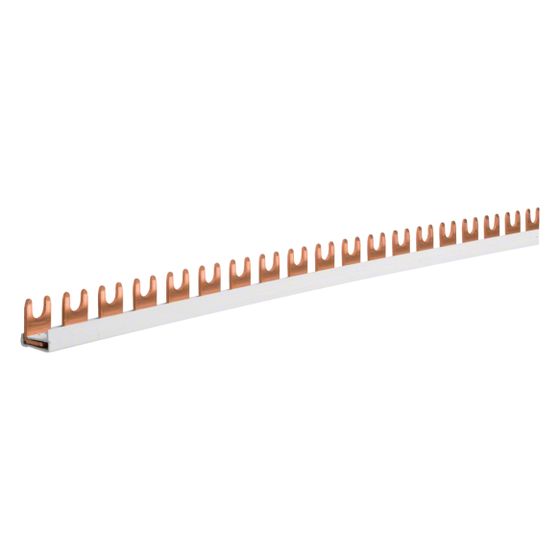 hager Phasenschiene 1 polig mit Gabelanschluss 10mm2 63A 57 Module