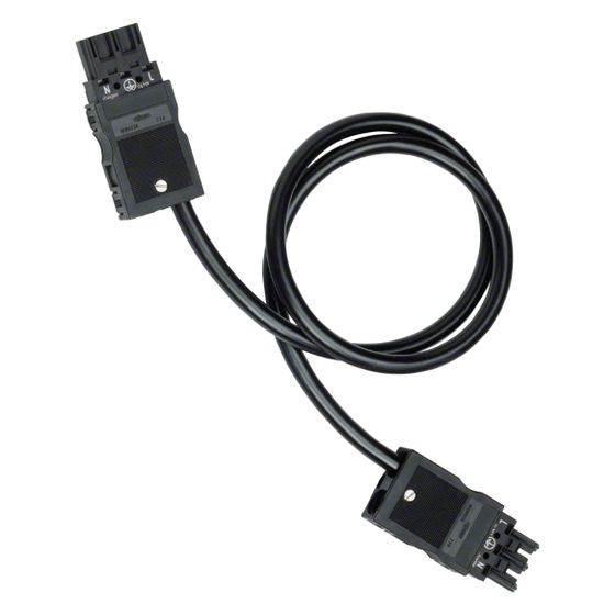 hager Verbindungsleitung Winsta, 3x2.5mm2, Länge 0.6m, PVC, Eca, schwarz