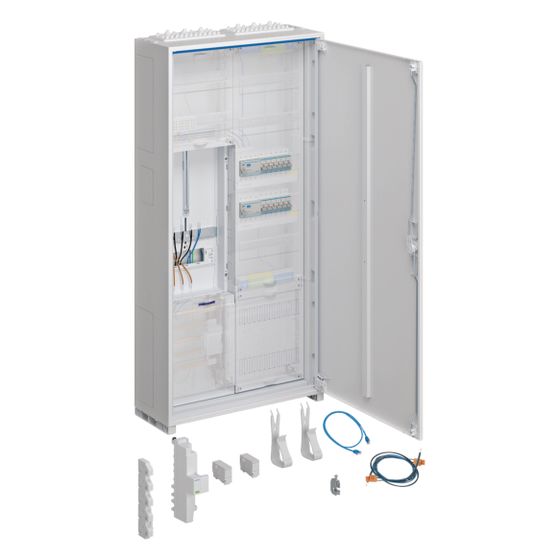 hager Komplettschrank, univers Z, 1 ZP, 3P, APZ, VT5, H 1100mm, 2-feld., ÜSS, ESA, REG