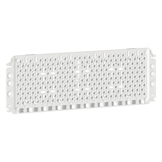 hager Montageplatte Kleinverteiler volta, segmentiert, 95x265 mm, mit Schrauben