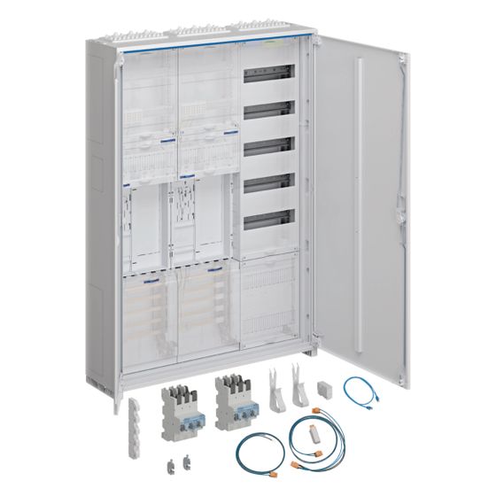 hager Komplettschr., univ.Z 2ZP RES BKE-I OKK VT5 APZb SLS 40A ESA 1100x800x205mm IP44