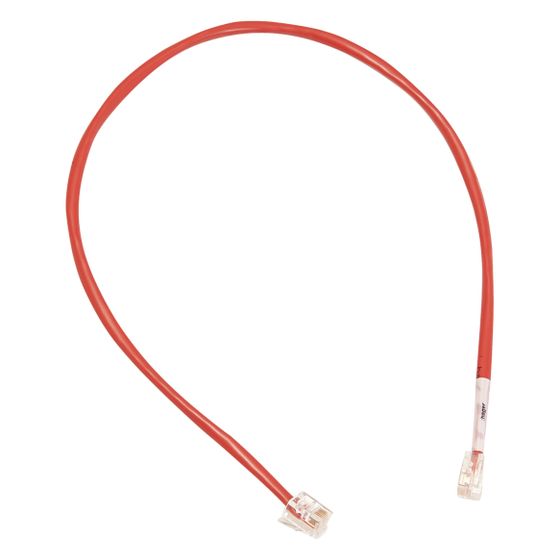 hager Patch-Leitung mit 2xRJ12 Stecker für LMN-Modul, Farbe rot, Länge 350 mm