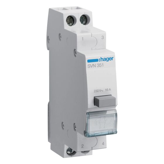 hager Taster 16A 1 Schließer + 1 Öffner 230V AC 1PLE