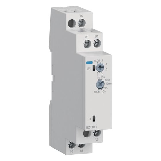 hager Zeitrelais Rückfallverzögert mit Steuerkontakt 24-240V AC/DC, 1 Wechsler