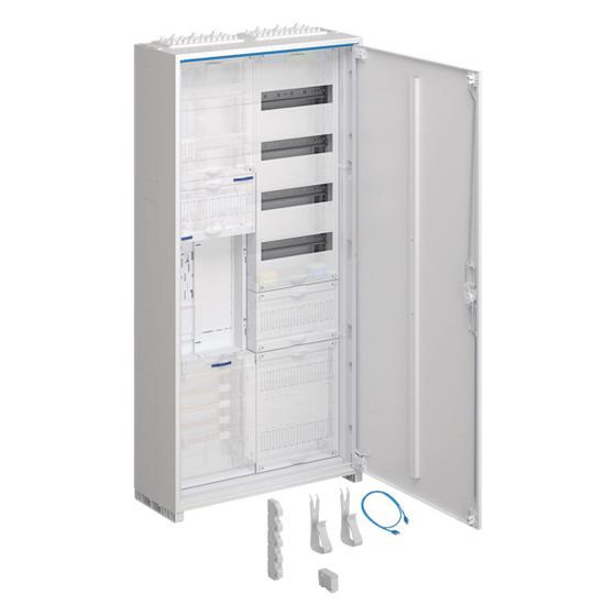 hager Komplettschrank,univ.Z,1 ZP,BKE-I,OKK,APZ,zRfZ,VT4,1100x550x205mm,16mm2,ESA,IP44