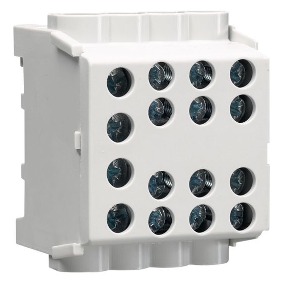 hager Hauptleitungsabzweigklemme 1polig, 2x35mm2-6x25mm2, IP20, Farbe: Grau