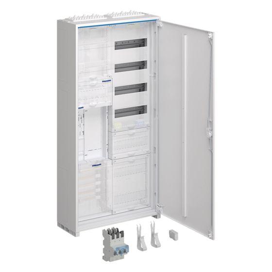 hager Komplettschrank,univ.Z,1 ZP,BKE-I,APZ,zRfZ,VT4,1100x550x205 mm,16 mm2,SK II,IP44