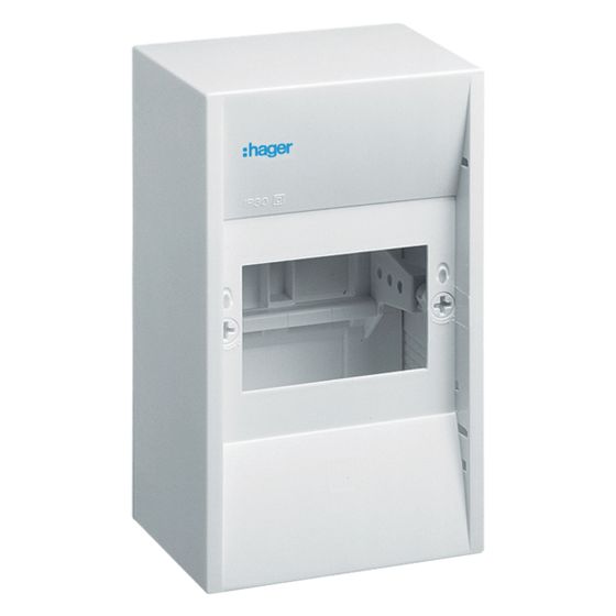 hager Miniverteiler gamma (Mini-Verteilerkasten), 4 PLE, 1xPE, 1xN, IP30