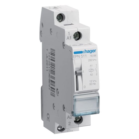 hager Fernschalter 1 Schließer 12V AC 16A 1PLE