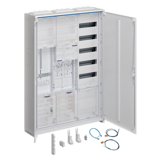 hager Komplettschrank, univers Z, 2 ZP, 1 SG, BKE-I, APZ, VT5, H 1100mm, 3-feldig