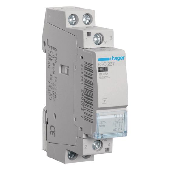 hager InstallationsSchütze 25A 1S+1Ö 230V