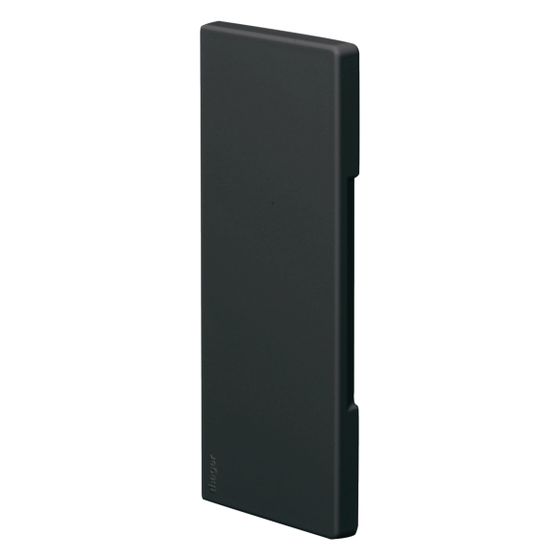 hager Endstück schnittkasch. zu BR/H/N/A 68x170mm Oberteil 80mm hfr in graphitschwarz